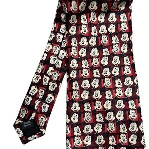 Vintage Walt Disney World Mickey Mouse‎ Tie 90s 100% Silk
